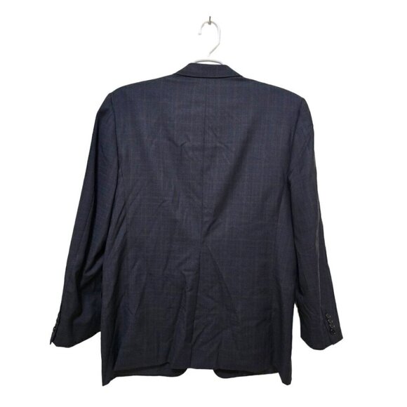 Hickey Freeman Vintage Madison Window Pane Gray Single Breasted Blazer Sz 42R - Picture 4 of 11